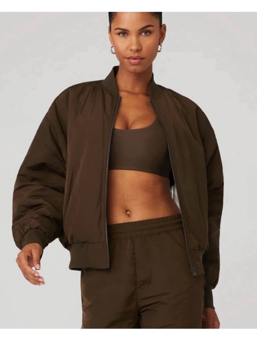 ALO Brown Bomber Jacket